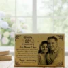 Customized 25th Anniversary Engraved Wooden Photo Frame for Parents