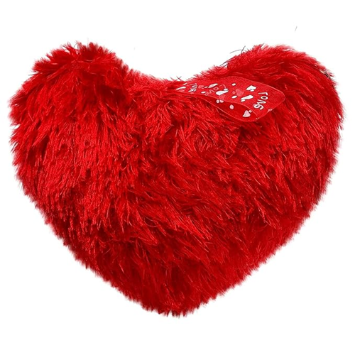 Personalised/Customised Photo Fur Red Pillow - Image 2